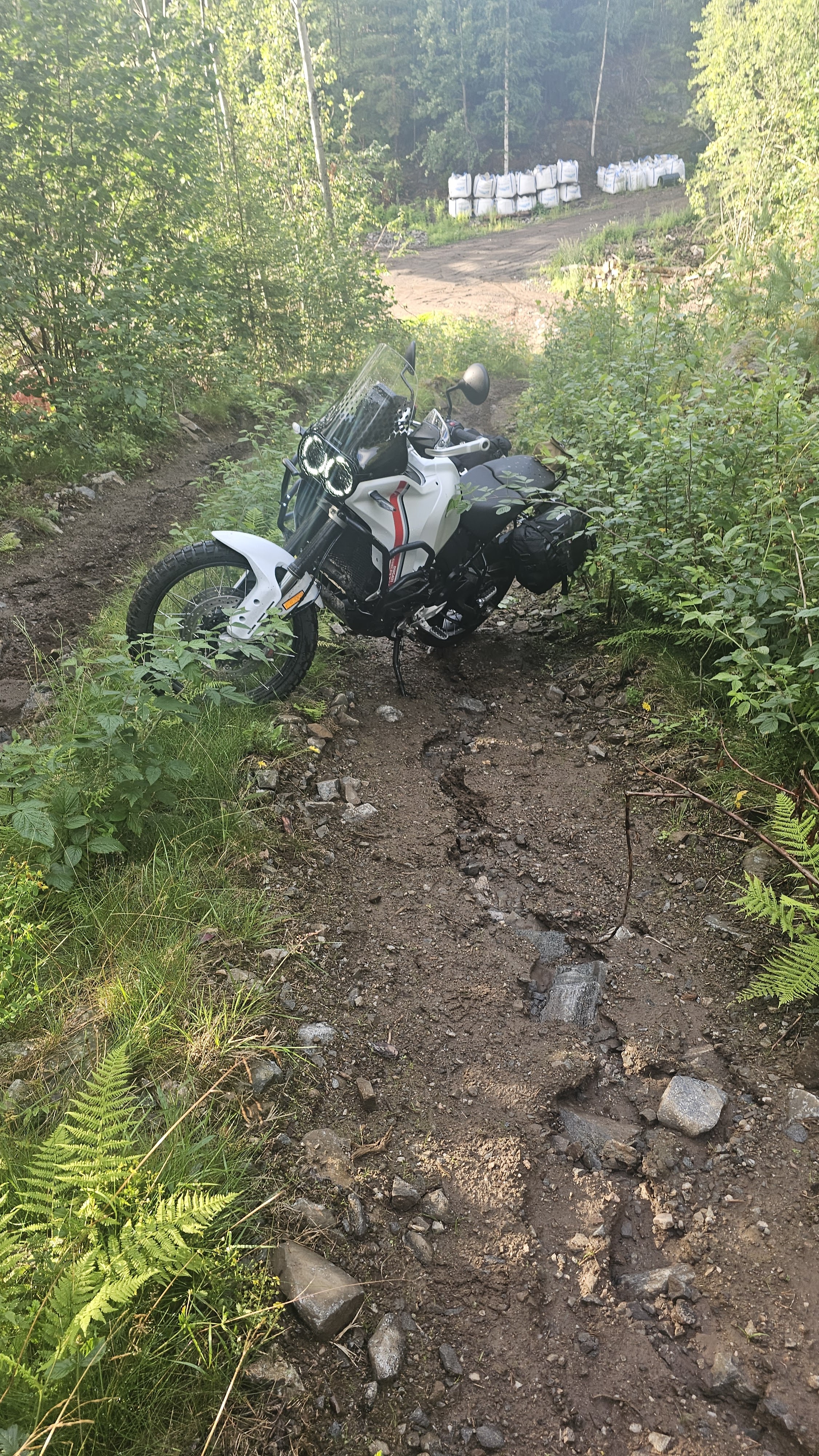 Bike on climb